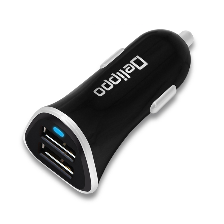 Smart car charger, fast charging, 1 to 4 USB, special multi-function car charger for car, cigarette lighter adapter.