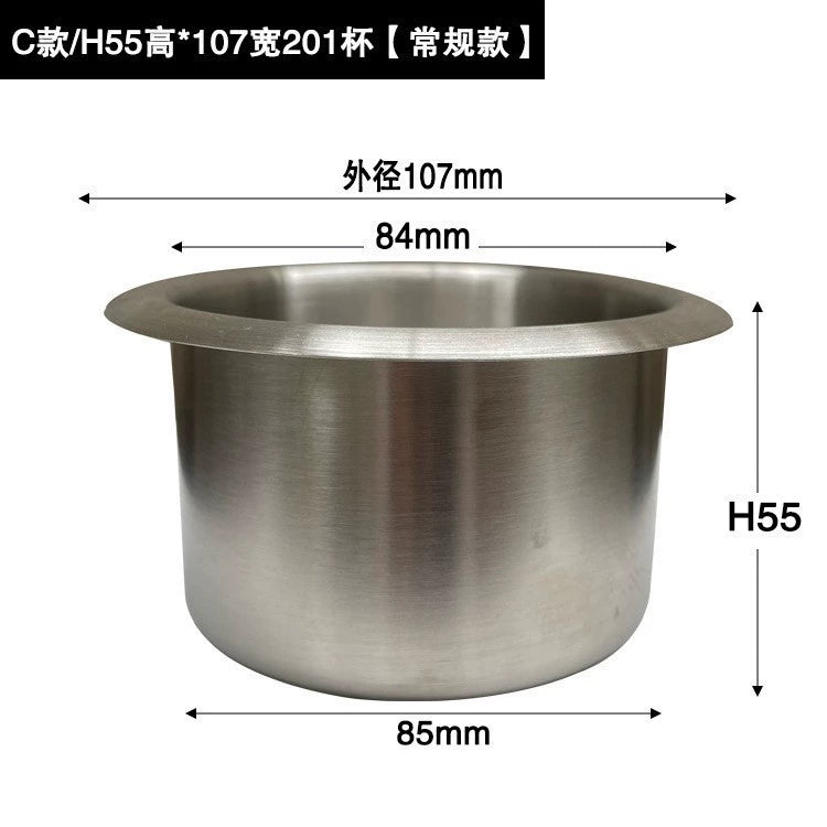 Paslanmayan Polad Kubok Nəlbəki Divan Kuboku Oturacaq RV Yaxta Bərpa Yük maşını Avtomobil Su Bardağı Tutacağı Kubok Yuvası Avtomobil Külqabı