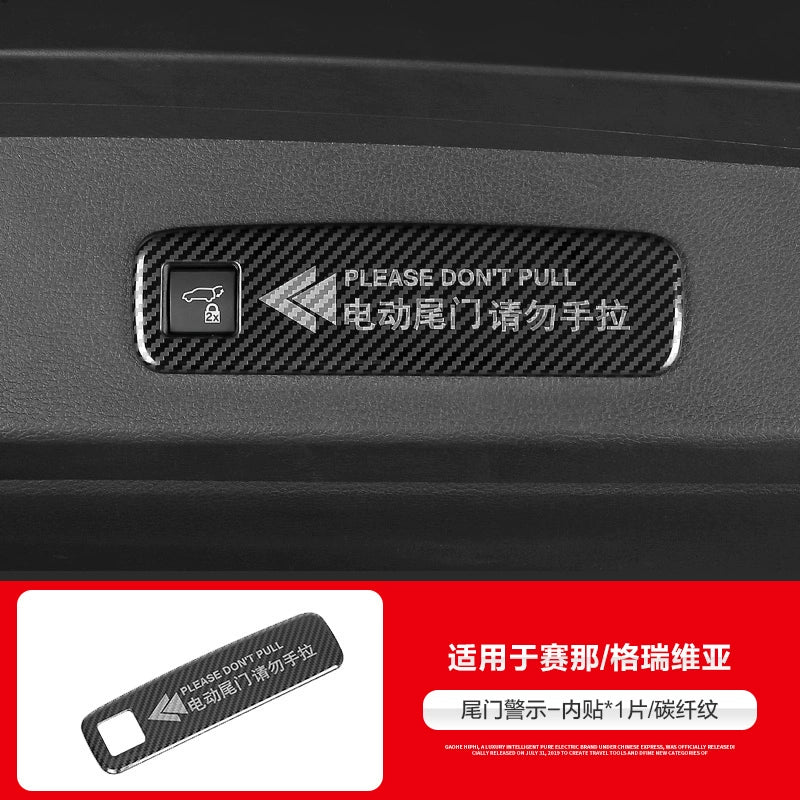 Toyota Sana Grevia Serena üçün tətbiq olunur Orta Qapı Avtomatik Qapı Xəbərdarlıq Etiketi Elektrik Arxa Qapağı Tez Xatırlatma Etiketi