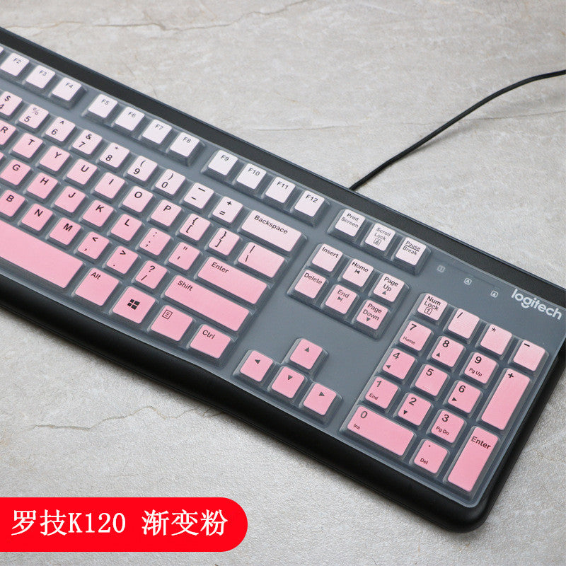 Tianyi klaviatura filmi Logitech MK295 silikon şəffaf K200 K260 MK270 K120 MK275 masaüstü kompüter üçün uyğundur TPU klaviatura qoruyucu film toz örtüyü tam əhatə edir