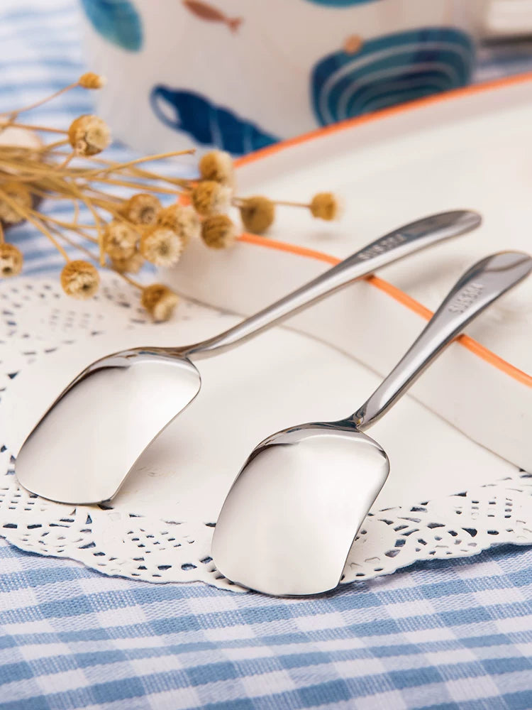 onlycook 2-paket 304 paslanmayan polad desert qaşığı qəhvə qaşığı nəfis kiçik qaşıq dondurma qaşığı dondurma qaşığı
