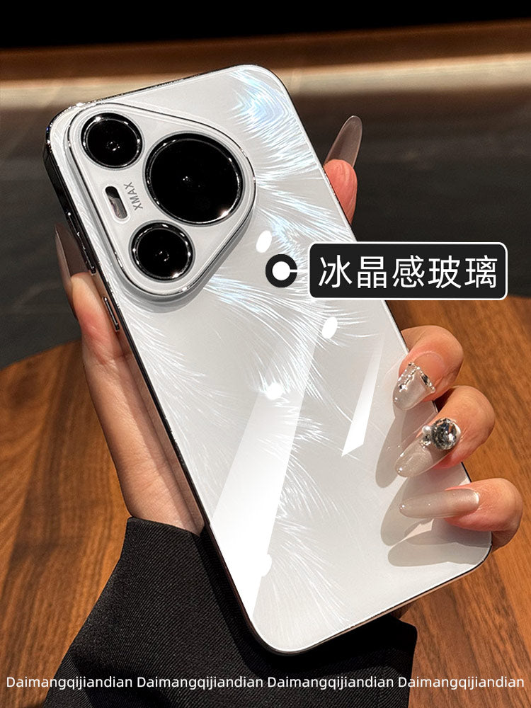 Daimang, Huawei Pura70 mobil telefon qutusu üçün uyğundur P70Pro+ shell P80Pro yüksək səviyyəli seriyalı qoruyucu çanta pura90promax lens hər şey daxil olmaqla, düşməyə qarşı qadın modeli kişi sadə ağ aurora pm
