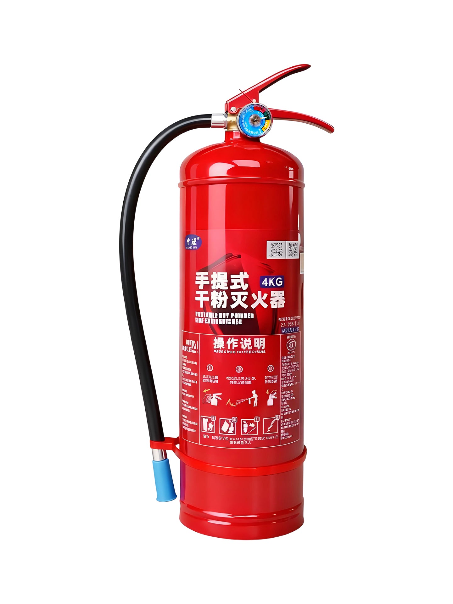 Mağazalar üçün yanğınsöndürən 4kq Ev üçün quru toz Şəxsi avtomobillər üçün 2kq Avtomobil 1/3/5/8 Yanğınsöndürmə Avadanlıqları Zavodu