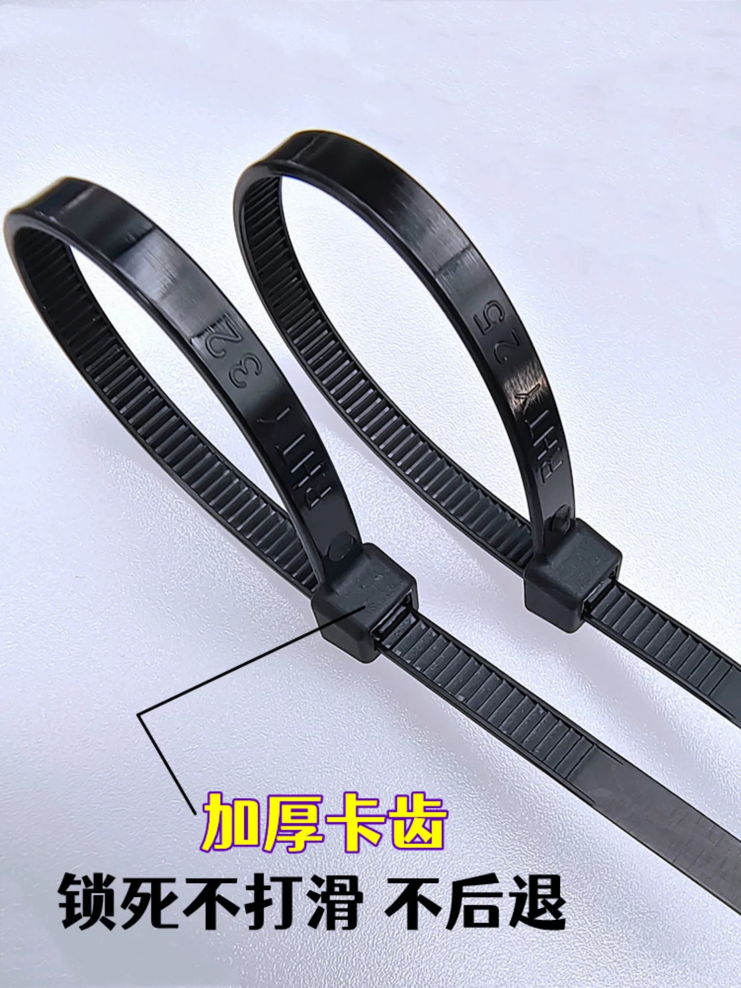Tianyi plastik özünü kilidləyən neylon kabel bağları 4 * 200 mm tel bərkidici toqqa sabit oturacaq boğucu it bağlama kəməri