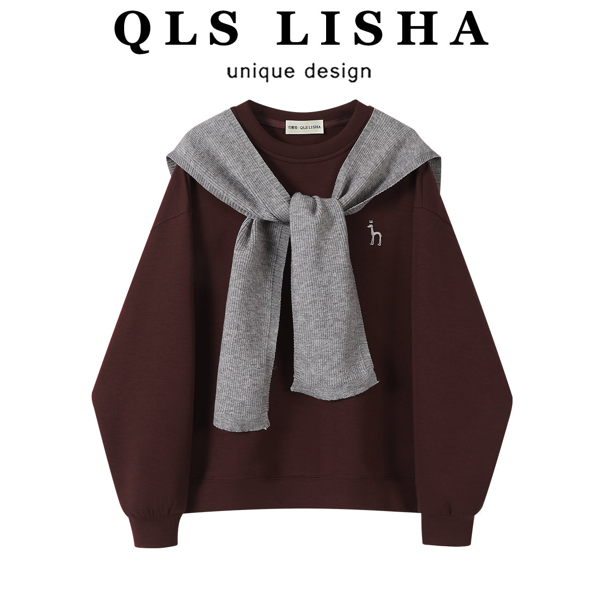 Chorissa-nın dəbli və şık Koreya üslubunda qadınlar üçün qırmızı kapşonlu köynəyi, 2026-cı ilin yaz, payız və qış mövsümü üçün mükəmməldir.