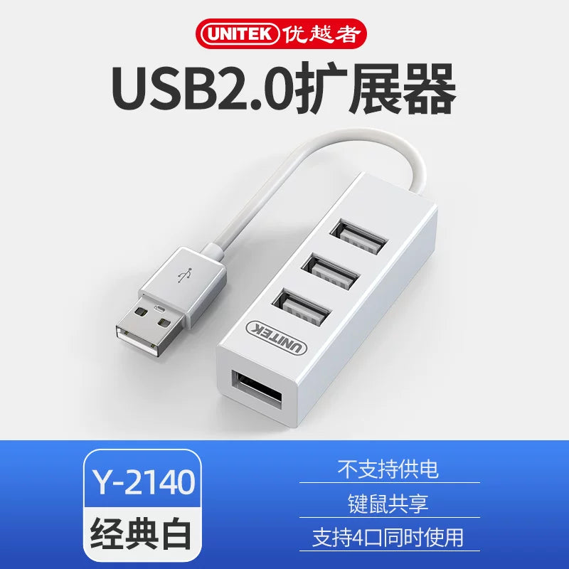 Üstün usb genişləndirici 2.0 splitter printer notebook stolüstü kompüter hub splitter tək-tək çox interfeysli hub təkrar doldurulan çevirici