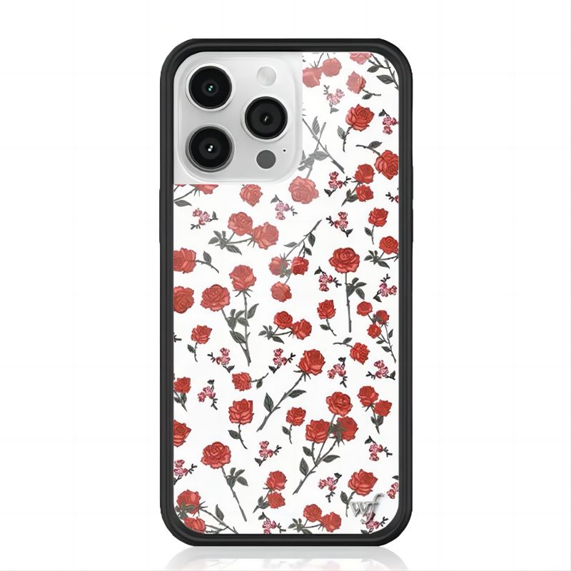 Wildflowe sevimli albalı maralı iPhone16ProMax Apple 15 mobil telefon qutusu 14Plus şəxsiyyət sənəti 13 yaradıcı düşməyə qarşı 12 qoruyucu örtük WF qız Avropa və Amerika modası 17