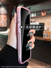 Dəri hissiyyatlı iphone17 mobil telefon üçün uyğun yeni model Apple 16promax qoruyucu qutu 17pro maqnit stend ikisi birdə 16 yüksək səviyyəli metal 15 lüks 14 niş 13 unikal gözəl hava