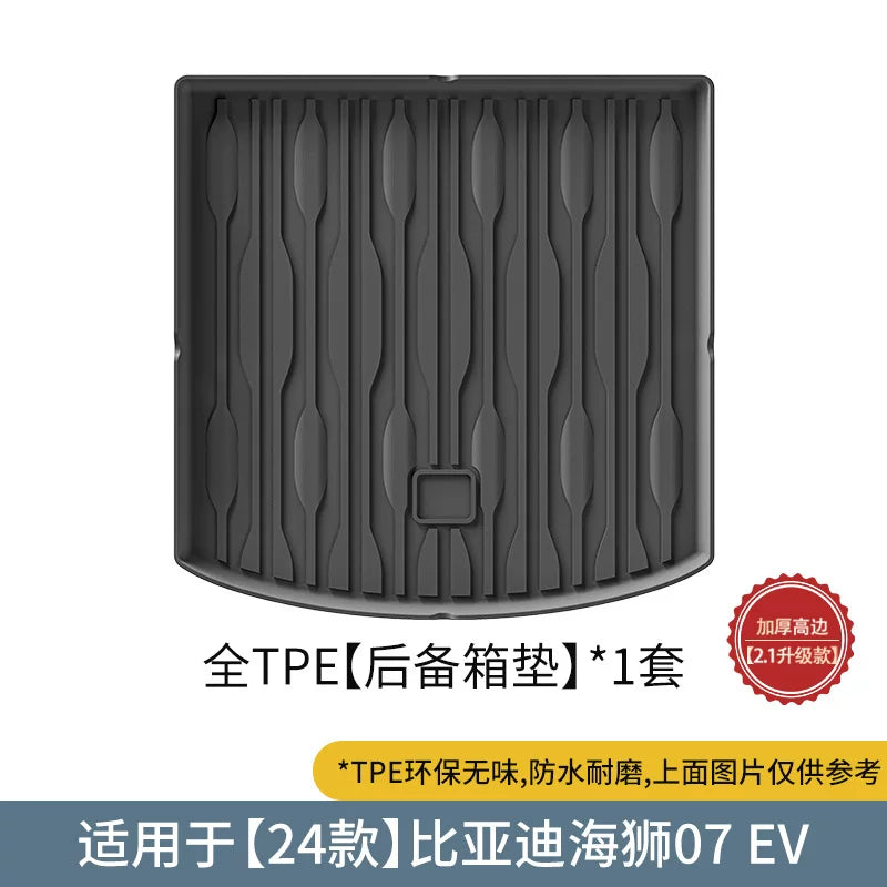 24 BYD Hiace 07 EV right-hand drive car floors, environmentally friendly TPE floors and trunk mats are suitable.