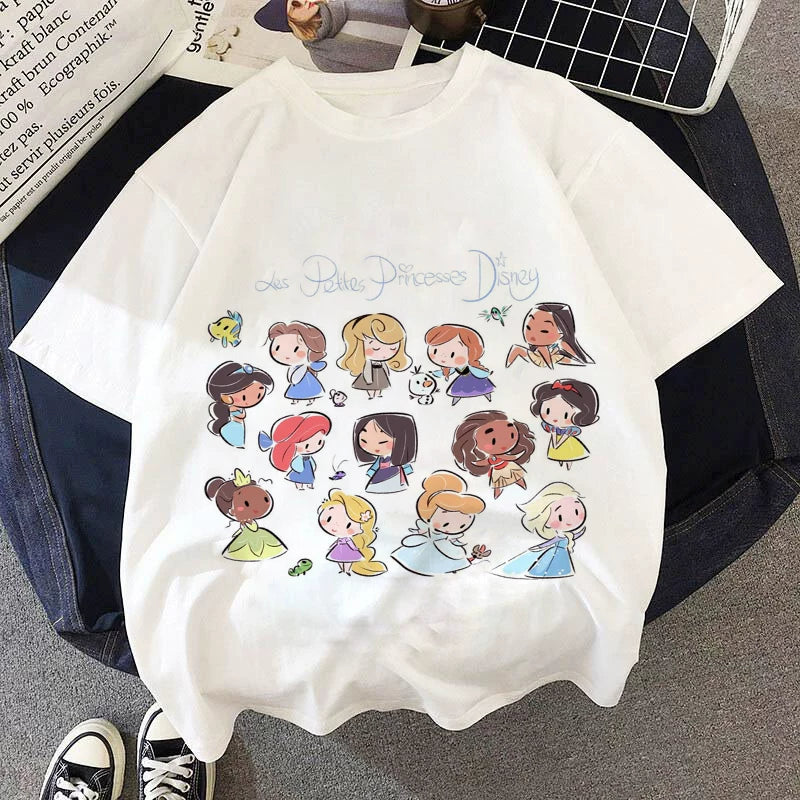 Yeni Cizgi Filmi Şahzadə Uşaq Geyimləri T-Shirts T-Shirts Uşaq Köynəkləri