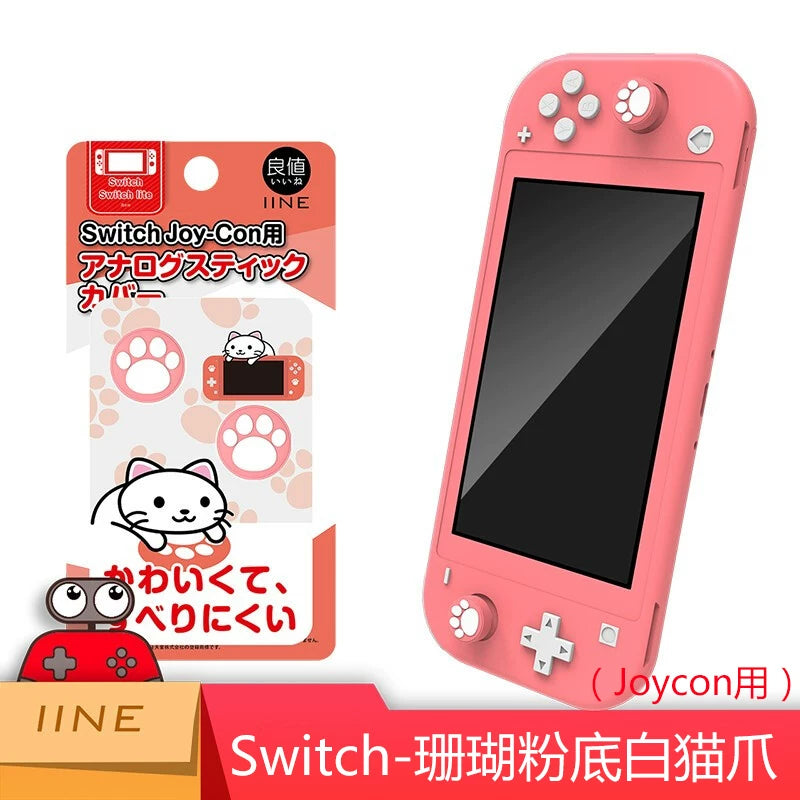 Roker qapağı joycon PRO qoruyucu silikon qapaq düymə qapağı NS pişik pəncəsi oled adapter lite