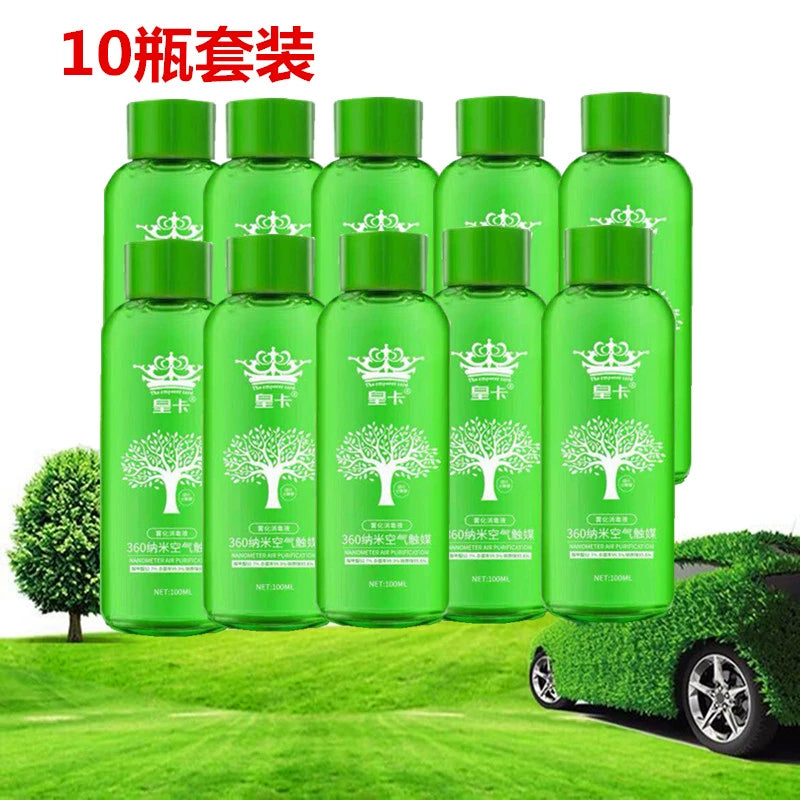 Avtomobil 360 Daxili Dezinfeksiya Sterilizasiyası Atomizasiya Maye Dezodorantı Formaldehid Qoxunu Aparan Nebulizer Kondisioner Nano Təmizləyici Maddə