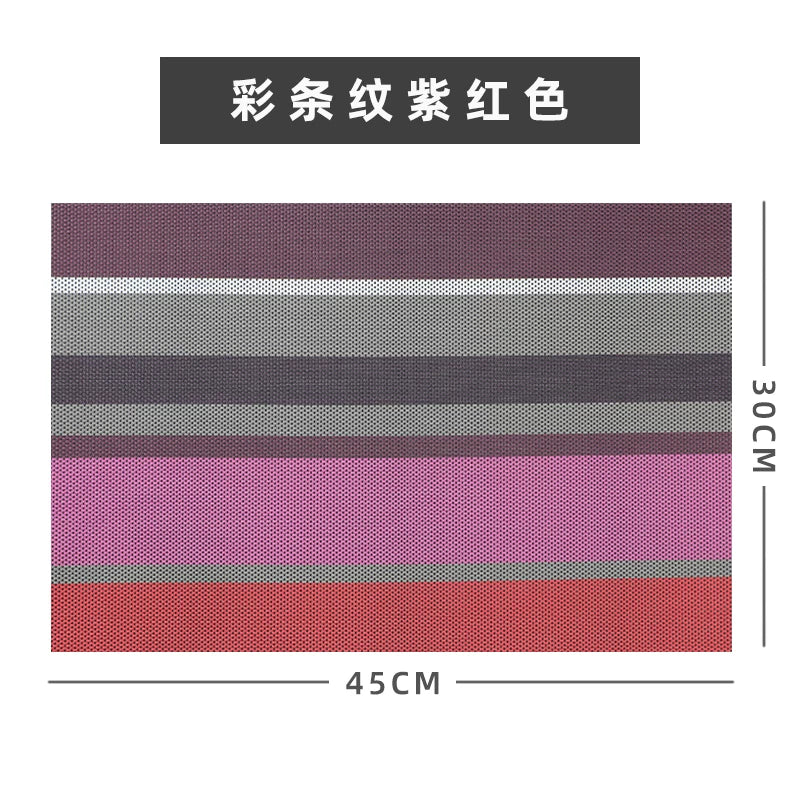 Yeni Çin placemat PVC otel qərb yemək masası mat sürüşməyən istilik izolyasiya boşqab mat kasa xalçası yuyula bilən tez quruyan düşərgə çay xalçası