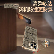 Compatible with Apple iPhone 15 Pro Max, iPhone 16/17/12/13/14, cute Hello Kitty leather case with electroplating, high-end full-coverage premium feel, luxury gold-plated protective case for iPhone 16 Plus.