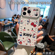 Iphone16pormax üçün uyğundur mobil telefon qutusu cizgi filmi yeni Apple 17 düşməyə qarşı yüksək səviyyəli 15pro silikon 16 hər şey daxil obyektiv qoruyucu örtük 14/13 qadın 12 sevimli pişik 17promax dəri nümunəsi
