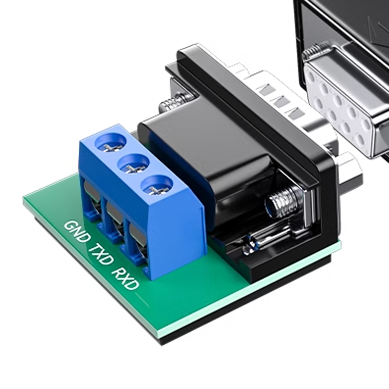 RS232/RS485/RS422/TTL terminal bloku DB9 qadın/kişi terminalı qaynaqsız terminal portu