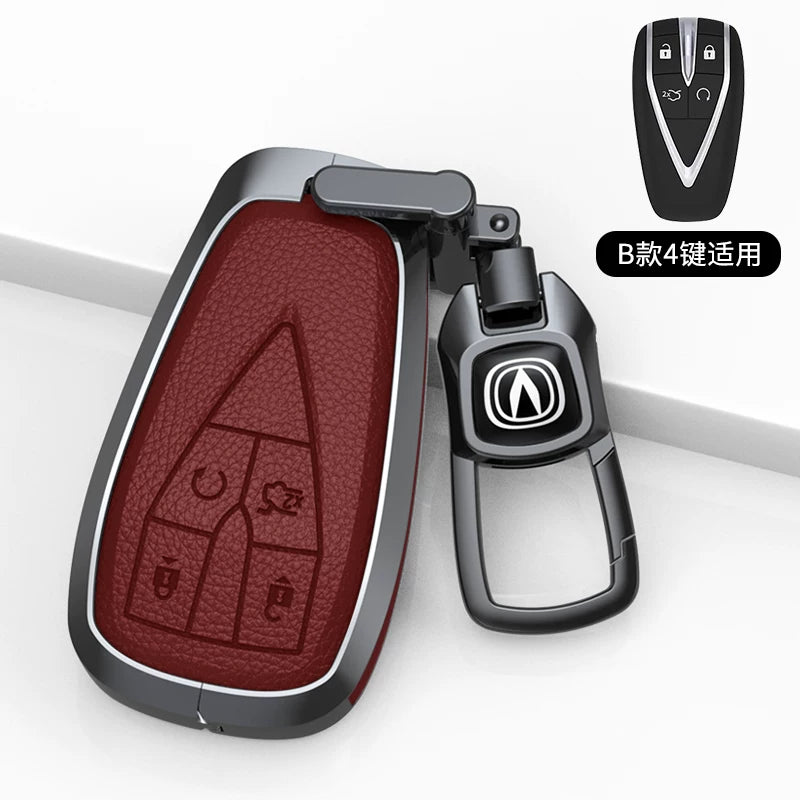 Chang'an açar örtüyü CS75/CS35/CS55/X5 PLUS Yidong Lumin/uniz/K/T Yida orijinal dəri çanta