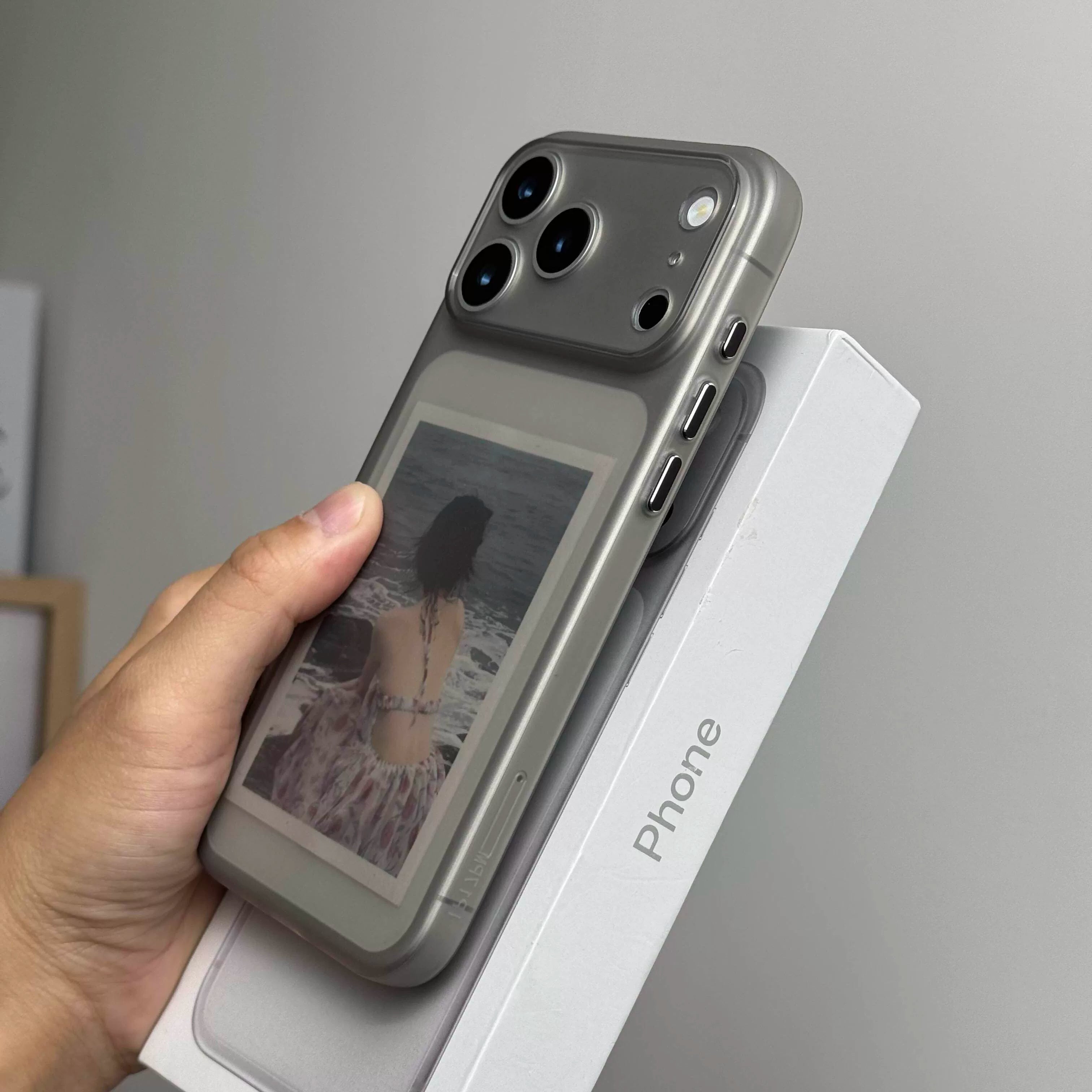 Yaxşı hiss, ultra nazik buzlu buz kimi yumşaq qabıq, Apple 17 mobil telefon qutusu üçün uyğundur 17pro yeni hava şəffaf iphone16promax soyutma 15 yüksək səviyyəli hiss 14plus metal düymələr 13 hər şey daxil 2