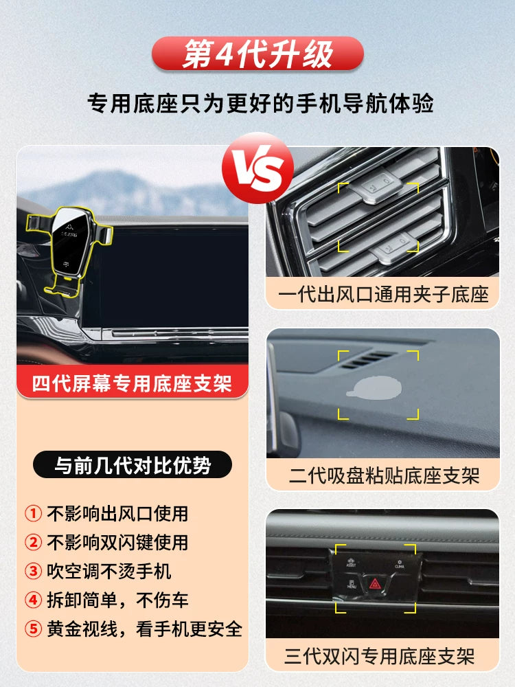 2021-2023 Volkswagen Teramont X Xüsusi Avtomobil Telefonu Tutucusu, Avtomobil Daxili Naviqasiya Aksesuarı Saxlama Qutusu