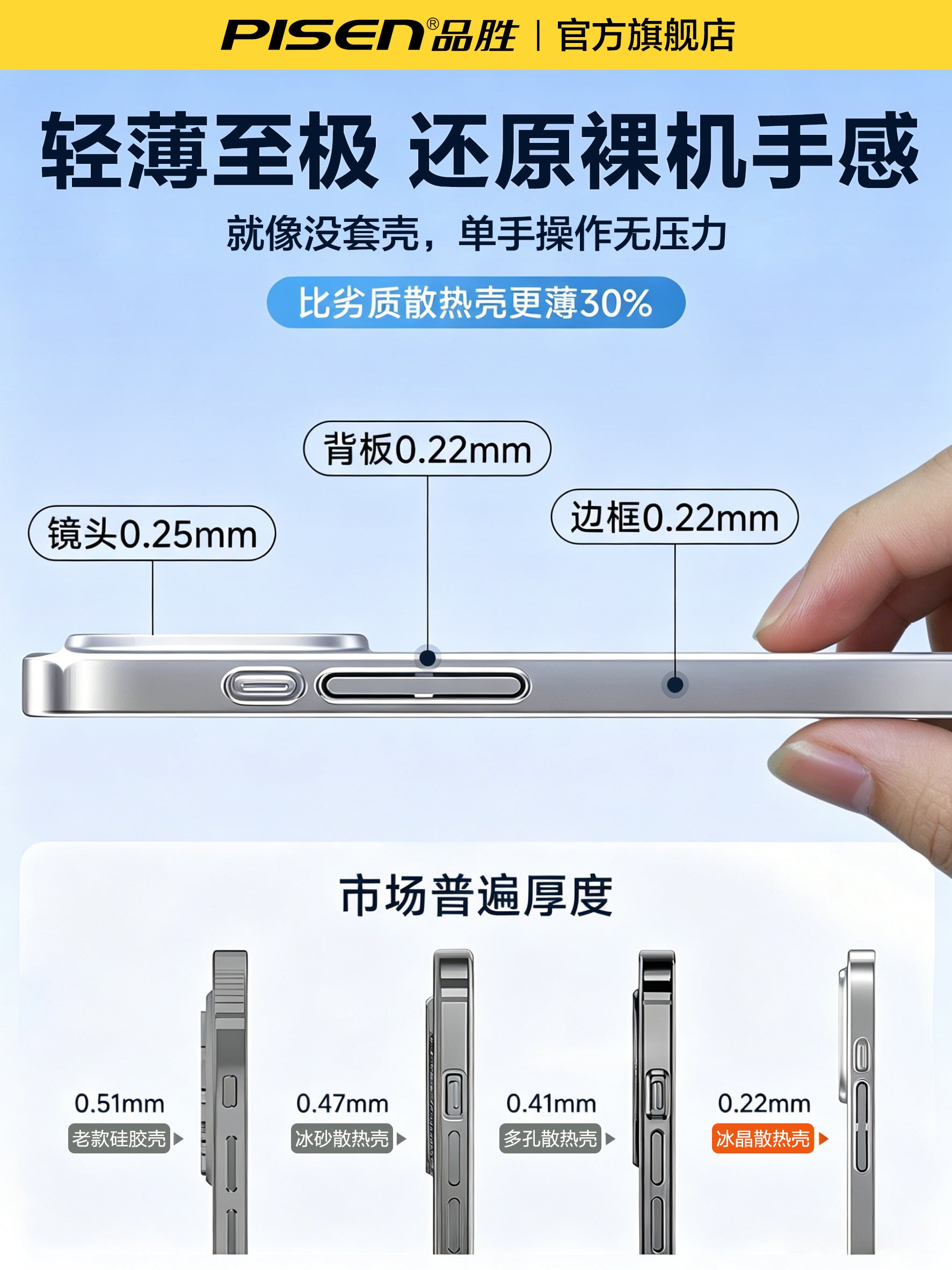 [Buz Kristal Soyutma] Pinsheng Apple 17pro mobil telefon qutusu, yeni iphone17 qoruyucu örtüyü 16Promax cüt 15plus şəffaf və ultra nazik 13 düşməyə qarşı 14 lens filmi 12 qabaqcıl üçün uyğundur