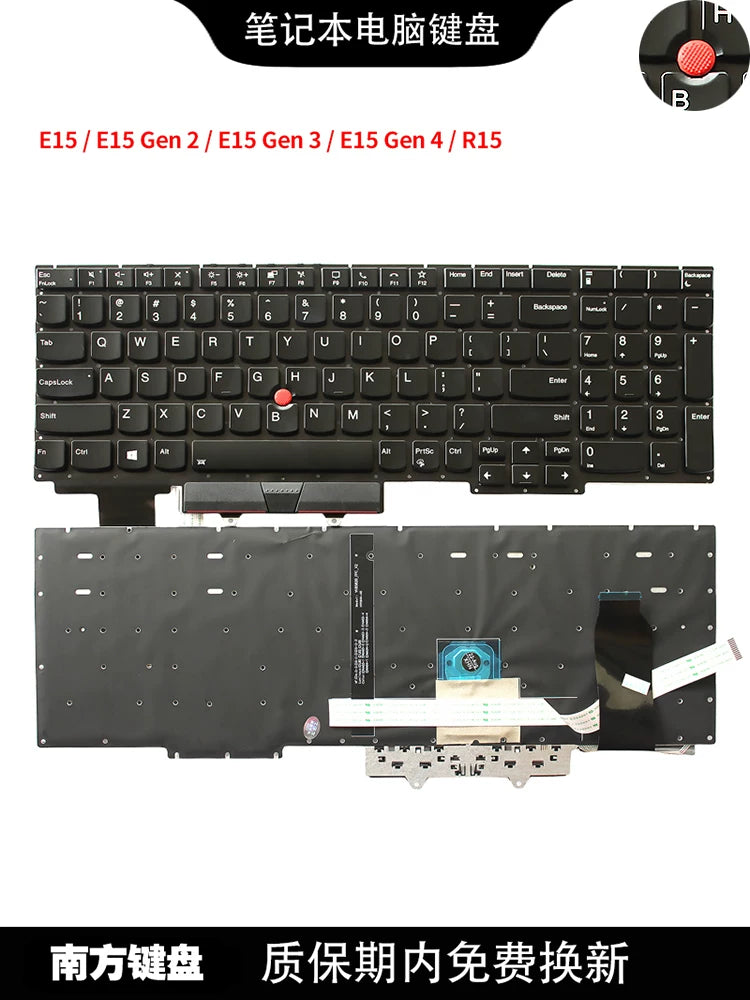 IBM uyğun Thinkpad E15 GEN1 GEN2 GEN3 GEN4 R15 noutbuk klaviaturası