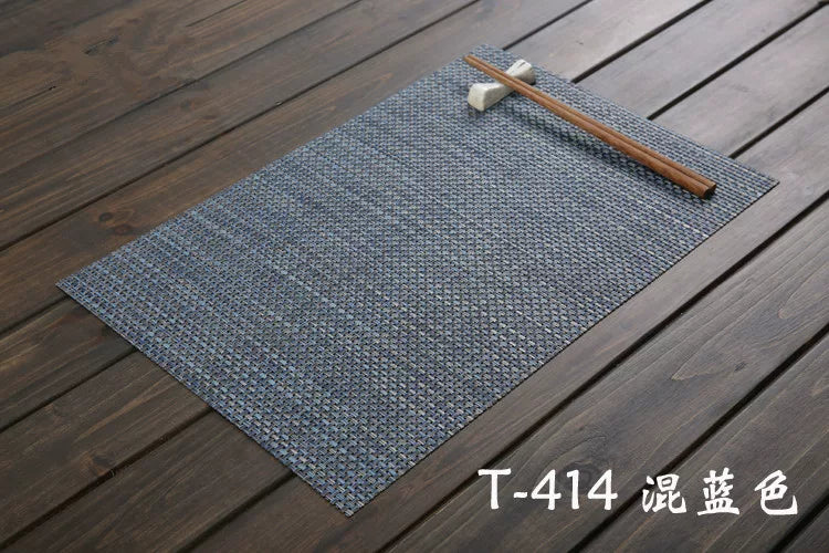 Qalınlaşmış Yapon plasemat izolyasiya mat pvc qərb placemat Avropa yemək masası xalçası süfrə altlığı kasa mat boşqab mat yuyula bilər