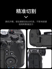 JJC Canon R63 bədən filmi EOS R6 Mark3 stiker R6III üçüncü nəsil qoruyucu film kamuflyaj karbon lif dəri tam çərçivəli güzgüsüz kamera stiker aksesuarları üçün uyğundur.