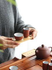 Yeni milli standart çay sənəti qabları Oolong çay tədris çay qabları təlim dəsti yaşıl çay Tieguanyin ikiqat fincan dəmləmə üsulu portativ çanta