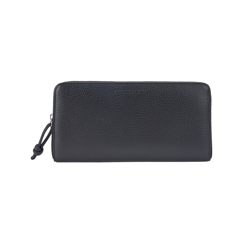 [New Year's gift] EMPORIO ARMANI Autumn/Winter Unisex Zipper Wallet/Card Holder