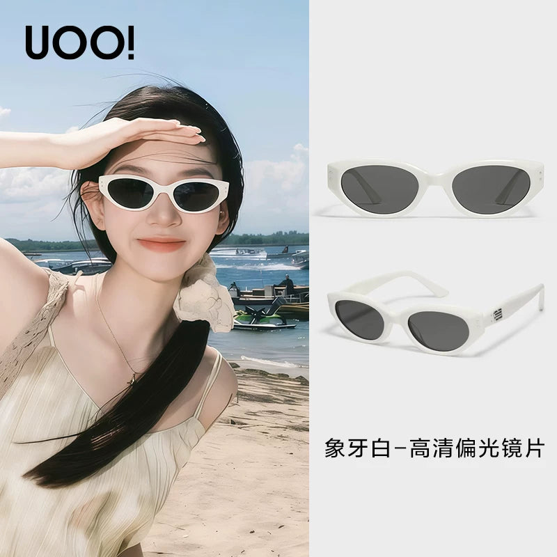 [Bloggerlə eyni stil] rokoko Zhang Ruonanın eyni üslublu pişik gözlü gün eynəyi qadın qütblü gün eynəyi günəşdən qorunma