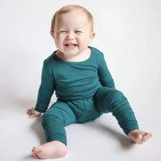 Bamboo Fiber Children's Pajamas Solid High Elastic