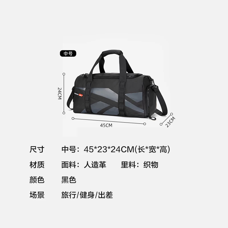 Reebok Böyük Tutumlu İşgüzar Səfər Çantası, Çiyin Çantası, Əl Çantası, Çarpaz Bədən Çantası, İdman Suya Davamlı İdman Zalı Çantası