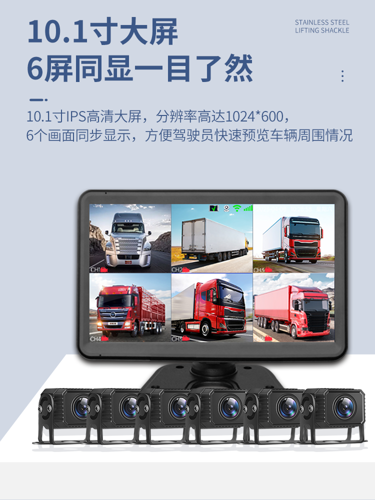 4G uzaqdan yerləşdirmə yük maşını 5 kanallı/6 kanallı ötürücü kamerası, hamısı bir yerdə, yüksək dəqiqlikli gecə görmə sistemi, 24V yuxululuq və yorğunluq əleyhinə.