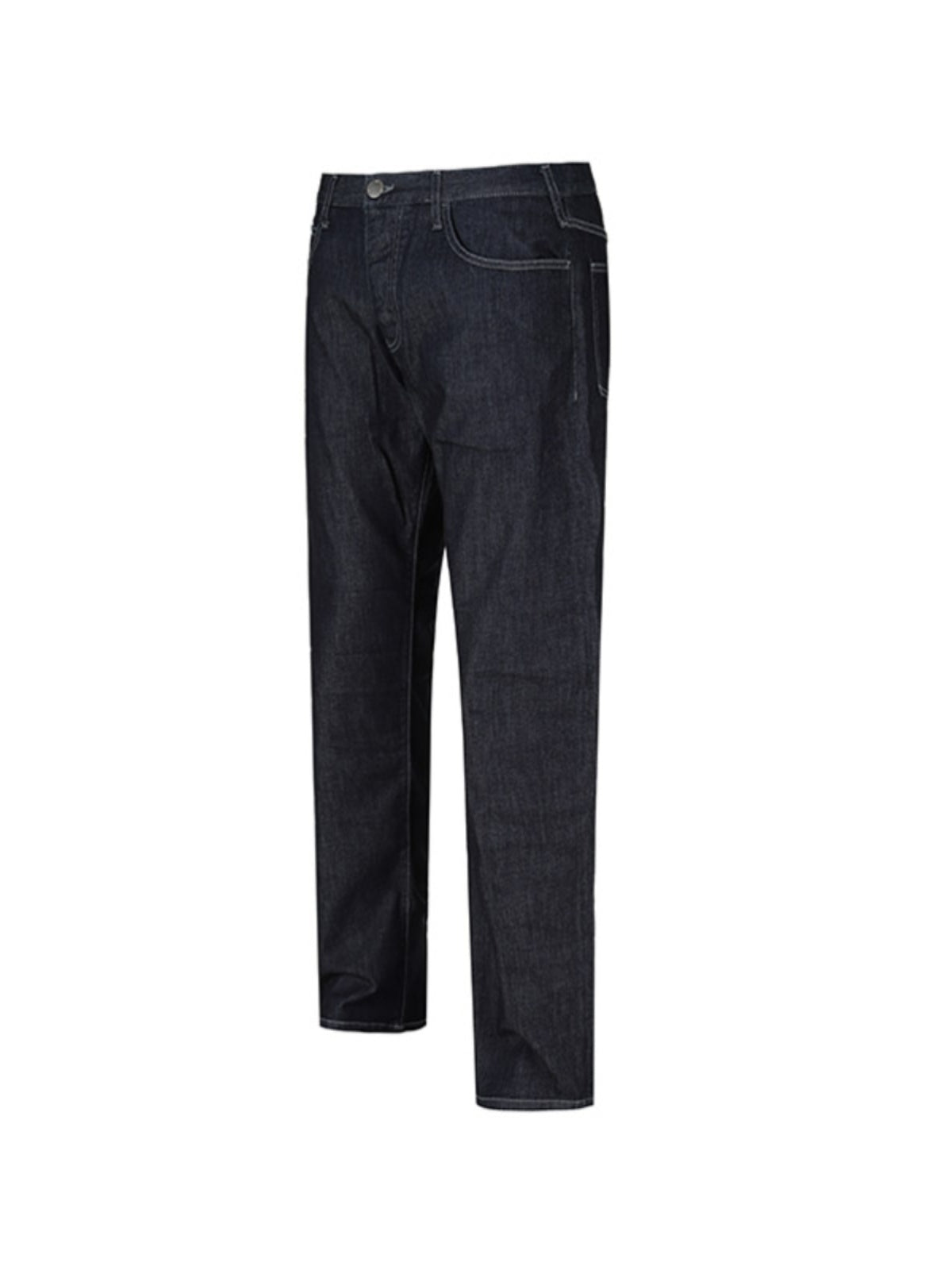 Armani EA Kişilər üçün Pambıq Düyməli Yumşaq Cins Şalvar Kişilər üçün Gündəlik Şalvar 8N1J21 1D85Z