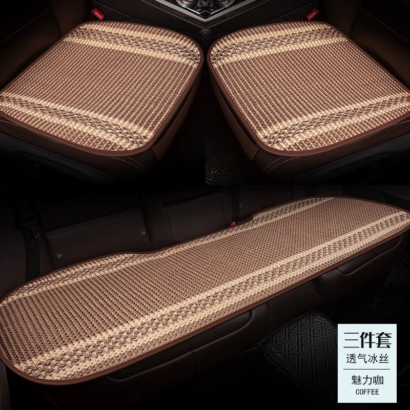 Avtomobil Oturacaq Yastığı Tək Parça Əsas Sürücü Oturacağı Tək Sürücü Otağı Tək Oturacaq Örtüsü Buz İpək Kətan Bütün İl Boyu Neytral Kreslo Yastığı