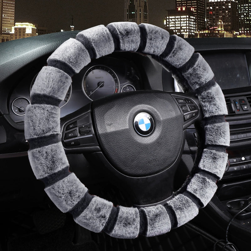 Avtomobil sükan örtüyü Qış Qısa Peluş Tutacaq Qapağı Universal Kişilər və Qadınlar Qış İsti Sürüşməz Müasir Volkswagen Lavida