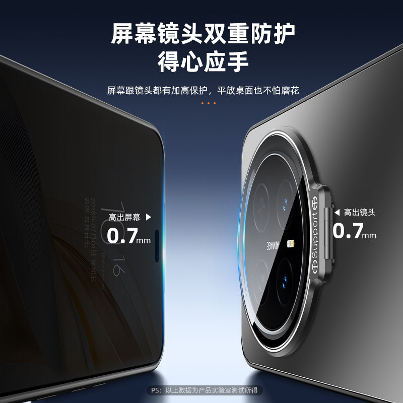 Honor magic8pro üçün uyğundur cib telefonu qutusu obyektiv filmi hər şey daxil olmaqla, düşmə əleyhinə yeni dəri hiss edən buzlu magic8 kişi və qadın yüksək səviyyəli yaradıcı lens görünməz fırlanan ikiqat mötərizə sadə qoruyucu örtük