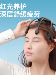Zhengbei Octopus baş masajı tam avtomatik çoxölçülü vibrasiya baş dərisini blokdan çıxaran və rahatlaşdıran masajçı Bluetooth modeli