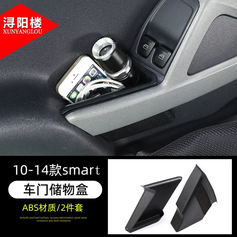 Mercedes-Benz Smart saxlama qutusu, mərkəzi konsol modifikasiyası, əl əyləci saxlama qutusu və Smart qapı qoltuqaltı qutusu bəzəyi üçün uyğundur.