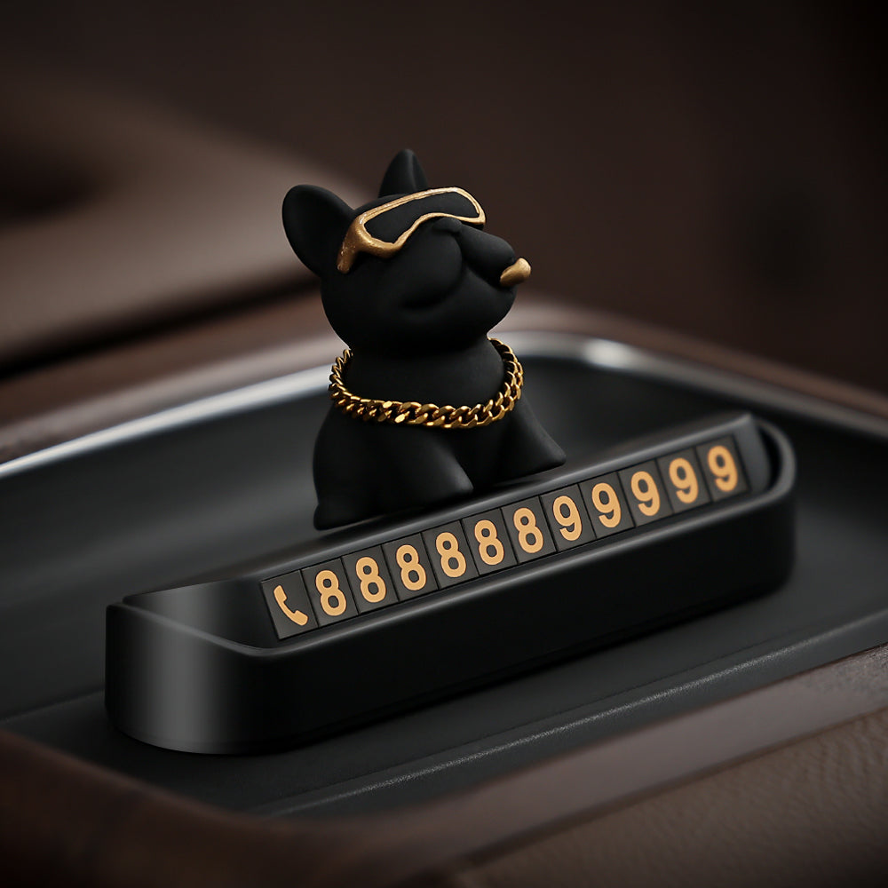 Tuhao FA İt Döyüşən Avtomobil Müvəqqəti Dayanacaq Telefon Nömrəsi İşarəsi Avtomobil Dekorasiyası Avtomobil Müvəqqəti Parkinq Kartı Dayanacaq Kartı