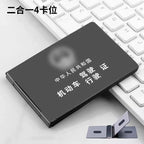 Alüminium Alaşımlı Motorlu Nəqliyyat vasitəsi Sürücülük Vəsiqəsi və Avtomobil Qeydiyyatı Kartı Çantası İkisi Bir Arada 2025 Yeni Model Sürücü Lisenziyası Sənəd Sahibi Kart Sahibinin Çantası