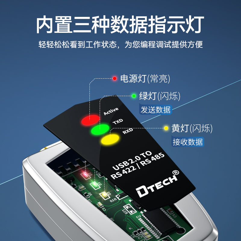 Dite usb to rs232/485/422 serial port converter 9-pin com fotoelektrik izolyasiya sənaye dərəcəli DT-5119