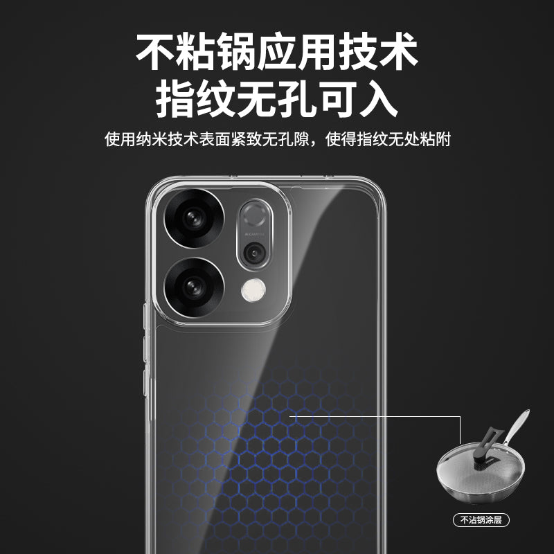 oppoReno14 mobil telefon üçün uyğundur Reno15Pro şəffaf ultra nazik Reno15 seriyalı yeni qoruyucu örtük qabığı OPPO silikon Rone hər şey daxil olmaqla, düşməyə qarşı PLA110 seriyası kişilər və qadınlar üçün 0pp0