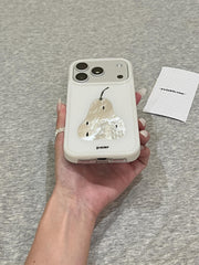 White Sydney Apple 17promax/iphone17pro üçün uyğundur yeni Koreya üslubu ins stil atmosferi 16/15 niş yaradıcı yüksək səviyyəli mənada 17 hər şey daxil, payız əleyhinə yeni məhsul cizgi filmi mobil telefon qutusu