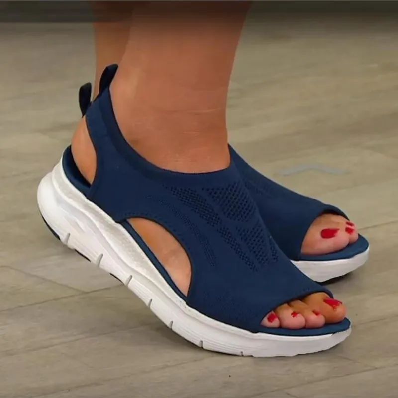 Qadın Ayaqqabıları Yay 2024 Comfort Gündəlik İdman Sandaletləri Qadın