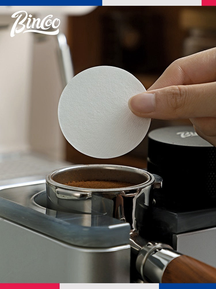 Bincoo espresso maşınının tutacağı toz qabı xüsusi dəyirmi filtr kağızı Moka qazan filtr kağızı 51/53/58/60mm