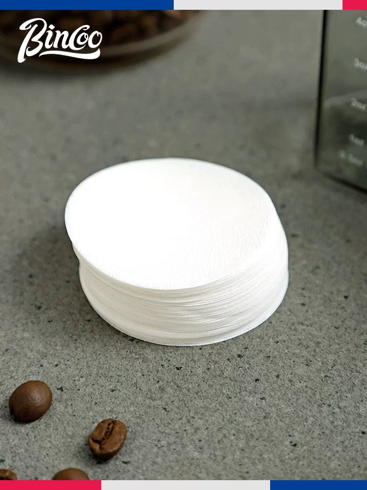 BinCoo espresso maşınının tutacağı 100 ədəd filtr dəyirmi toz qabı filtr kağızı 51/53/54/58mm universal
