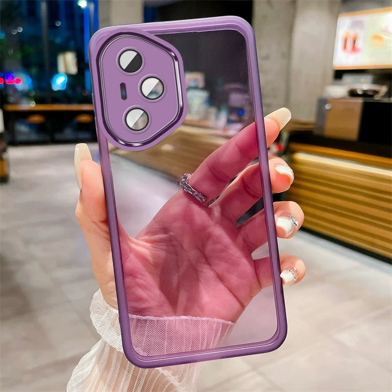 Honor 400 Pro external phone case with lens protector, full coverage and drop protection, DNY-NX9 Honor 400 transparent silicone soft ultra-thin case, new model for men and women.