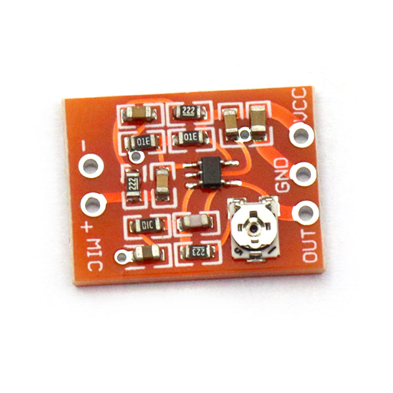 MAX4466 elektret mikrofon gücləndirici lövhəsi mikrofon gücləndirici modulu tənzimlənən gücləndirici