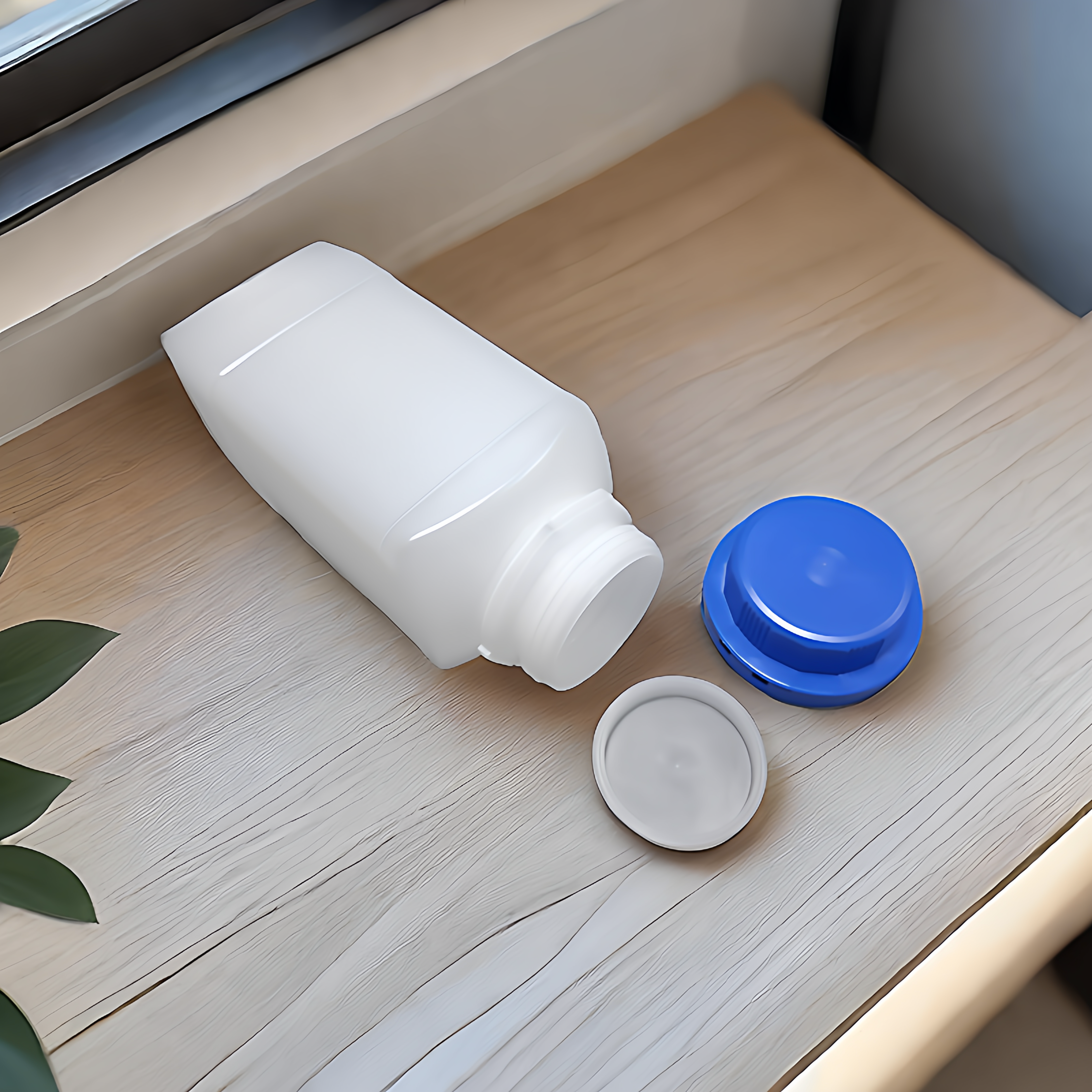 Reagent şüşə hdpe plastik böyük ağız möhürlənmiş banka anti-uçuculuq özünü möhürləyən kvadrat şüşə lateks boya saxlama şüşəsi